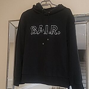 BALR Black Hoodie Sweatshirt